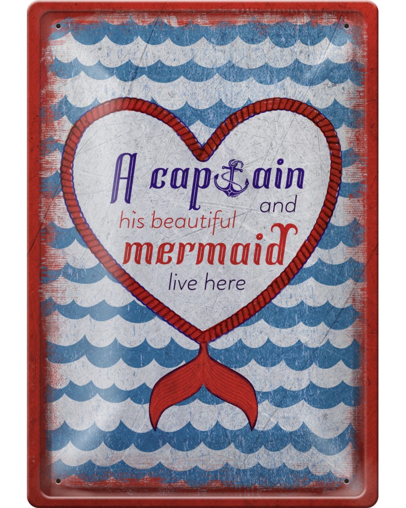   Simetro books Captain and Mermaid - 20 x 30 cm - 
