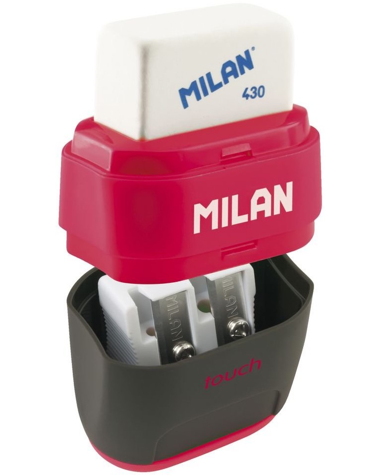 Двойна острилка Milan Compact Touch Двойна острилка Milan Compact Touch - С контейнер и гума -