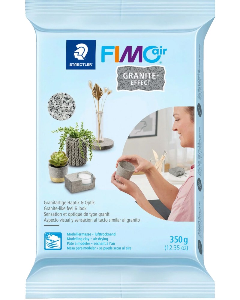Самовтвърдяваща се глина с гранитен ефект Fimo Air Natural Самовтвърдяваща се глина с гранитен ефект Fimo Air Natural - 350 g -