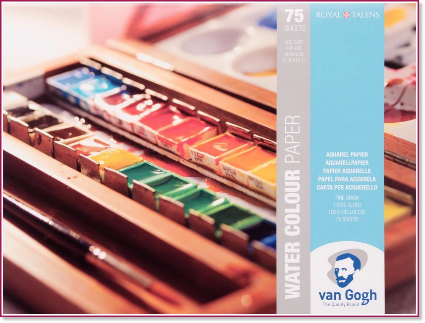 ������� �� ������� Royal Talens - 75 �����, 30 x 40 cm, 300 g/m<sup>2</sup> �� ������� Van Gogh - �������