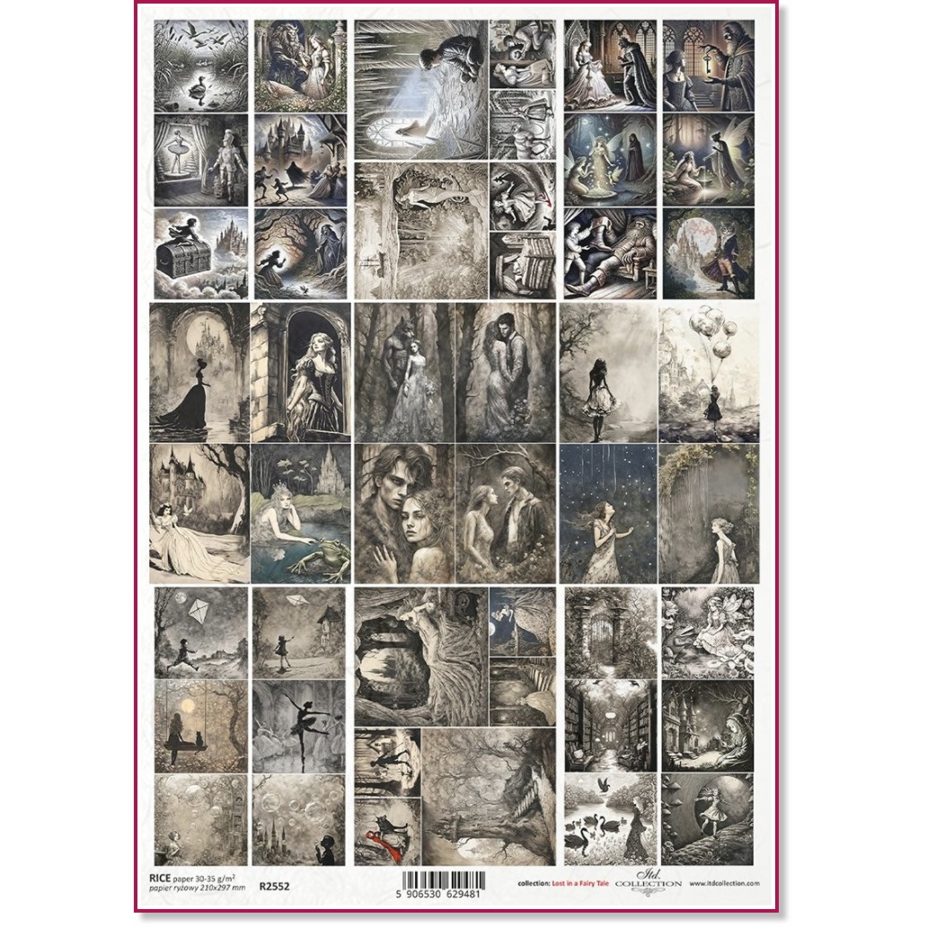 Декупажна хартия ITD Collection - Приказни истории Декупажна хартия ITD Collection - Приказни истории - A4 -