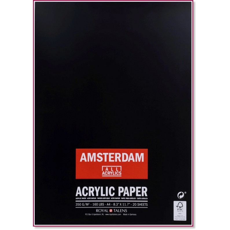     Royal Talens - 20 , A4, 350 g/m<sup>2</sup>   Amsterdam - 