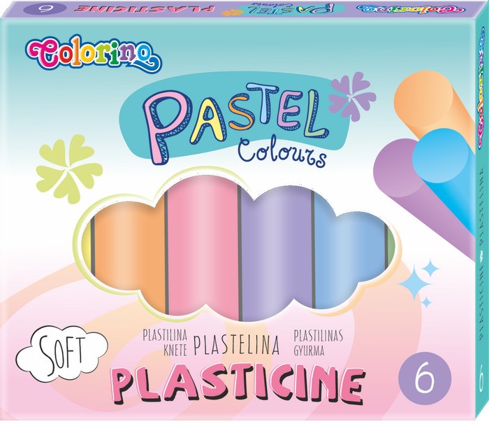 Пластилин Colorino Kids Pastel Пластилин Colorino Kids Pastel - 6 или 12 цвята от серията Pastel -