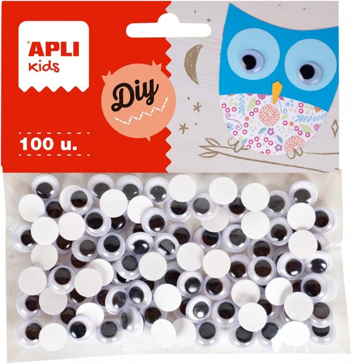 Мърдащи се очички Apli Kids Мърдащи се очички Apli Kids - 100 броя с широчина ∅ 10 mm -