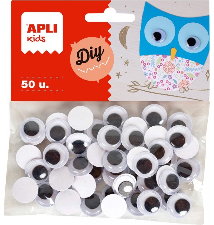 Мърдащи се очички Apli Kids Мърдащи се очички Apli Kids - 50 броя с широчина ∅ 15 mm -