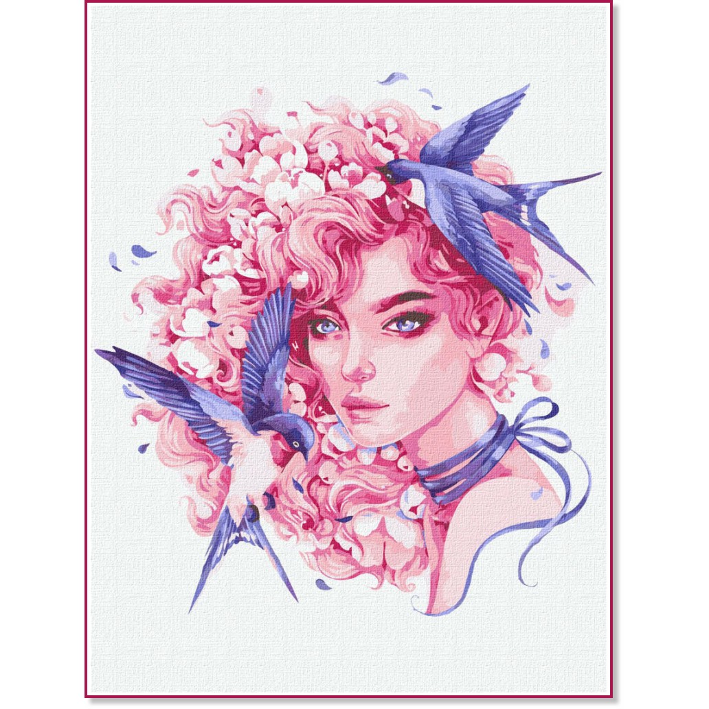 Рисуване по номера Ideyka - Пролетен блян - 30 x 40 cm - 
