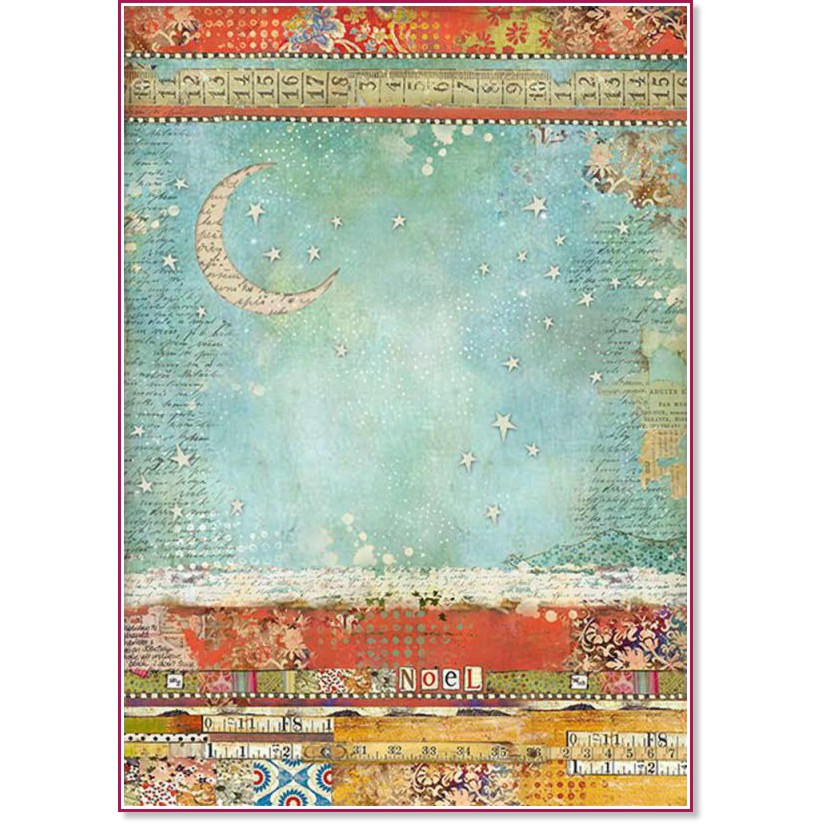 ��������� ������ Stamperia - ����� ���� - A3 �� ���������� Christmas Patchwork - 
