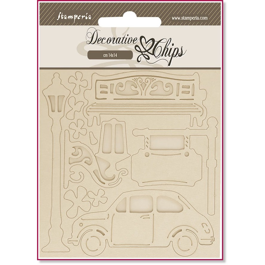     Stamperia -  - 14 x 14 cm   Art of travelling - 