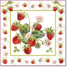 Салфетки за декупаж Ambiente - Свежи ягоди - 20 броя - 