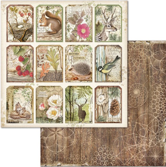 ������ �� ����������� Stamperia - ������ ������� - 30.5 x 30.5 cm �� ���������� Forest - 