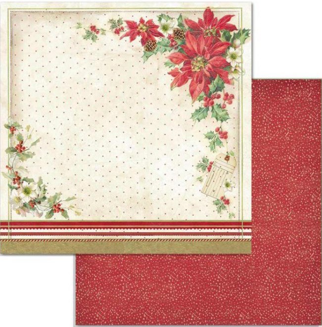    Stamperia -   - 30.5 x 30.5 cm   Classic Christmas - 