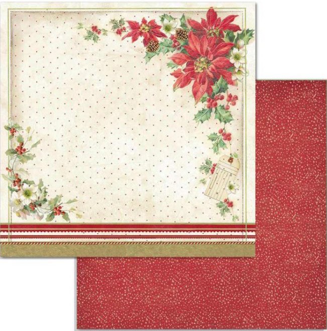 ������ �� ����������� Stamperia - ������� ������ - 30.5 x 30.5 cm �� ���������� Classic Christmas - 