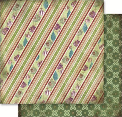 Хартия за скрапбукинг Folia Bringmann - Коледни играчки Хартия за скрапбукинг Folia Bringmann - Коледни играчки - 30.5 x 30.5 cm -