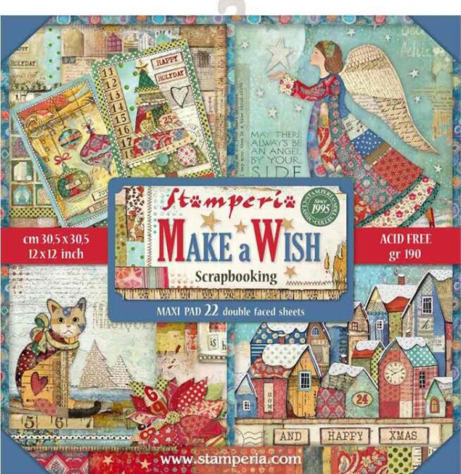 ������ �� ����������� Stamperia - ������� ������� - 22 �����, 30.5 x 30.5 cm �� ���������� Christmas Patchwork - 
