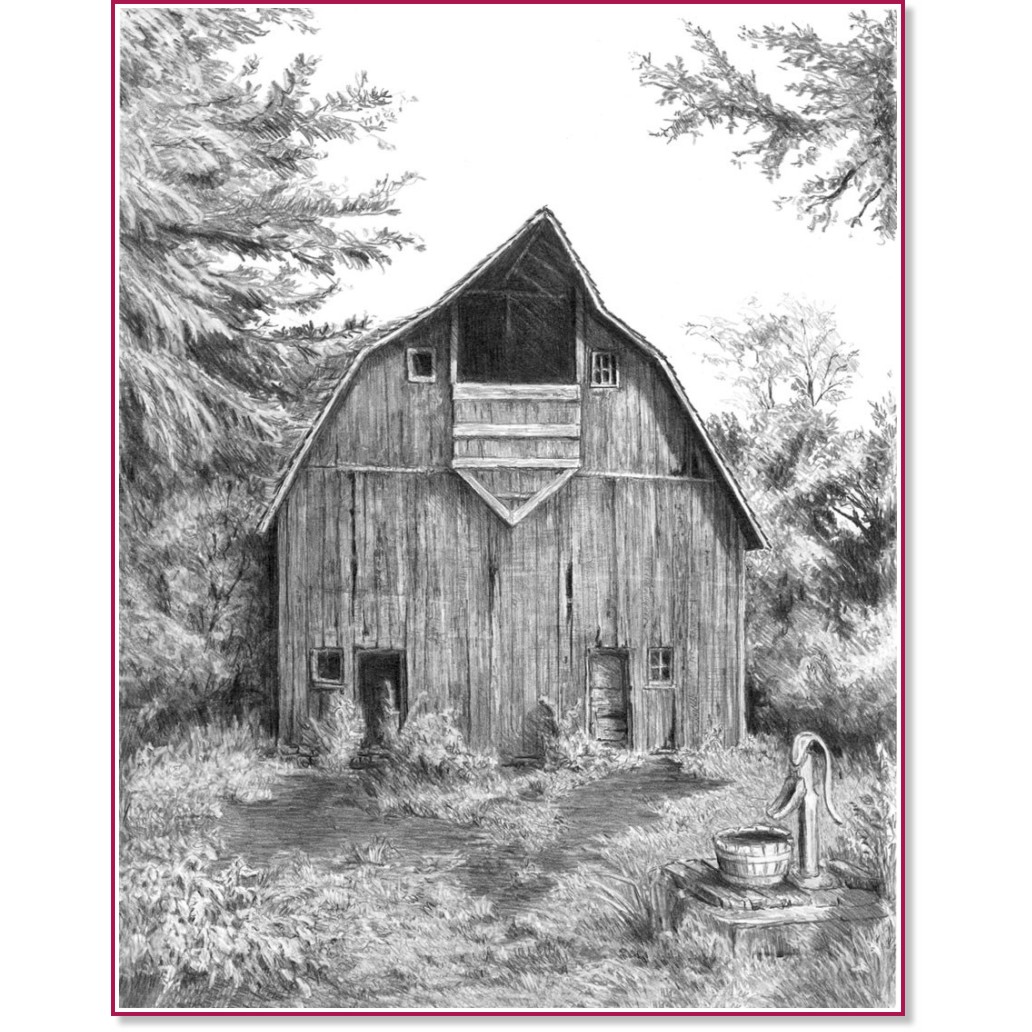 Рисуване по номера Royal & Langnickel - Стара къща Рисуване по номера Royal & Langnickel - Стара къща - 23 x 30 cm с графични моливи -