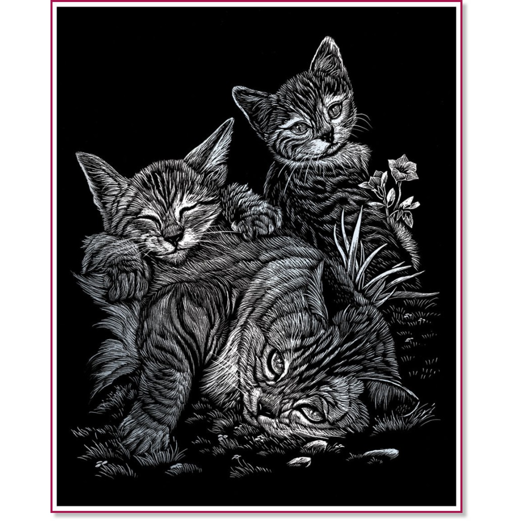 Скреч картина Royal & Langnickel - Котета Скреч картина Royal & Langnickel - Котета - 20 x 25 cm -