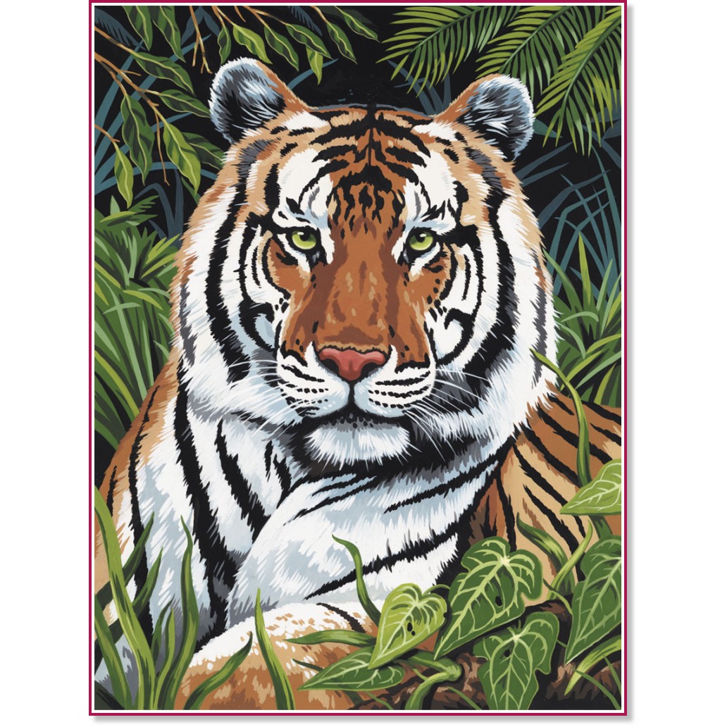 Рисуване по номера Royal & Langnickel - Тигър Рисуване по номера Royal & Langnickel - Тигър - 22 x 30 cm -
