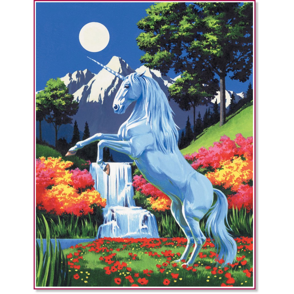 Рисуване по номера Royal & Langnickel - Еднорог Рисуване по номера Royal & Langnickel - Еднорог - 23 x 30 cm -