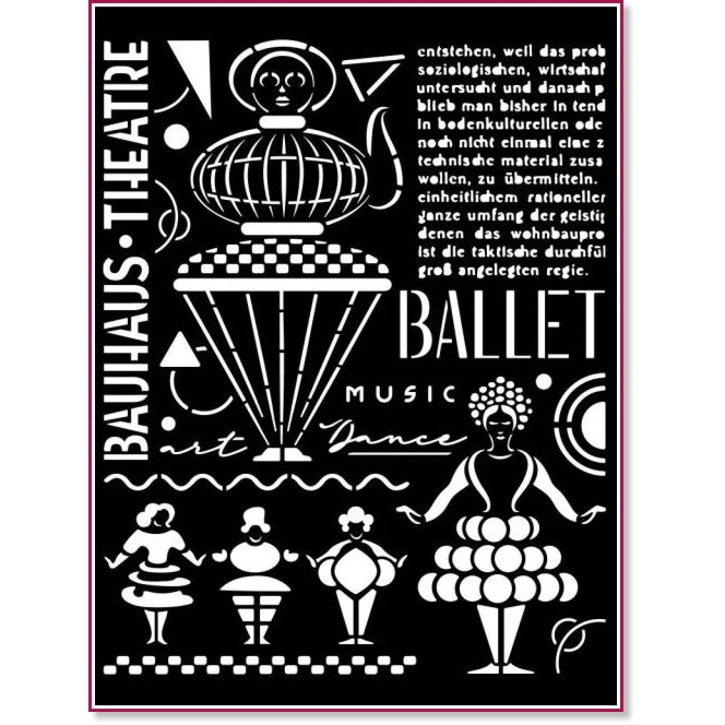 ������ Stamperia - ������ - 20 x 25 cm �� ���������� Bauhaus - 
