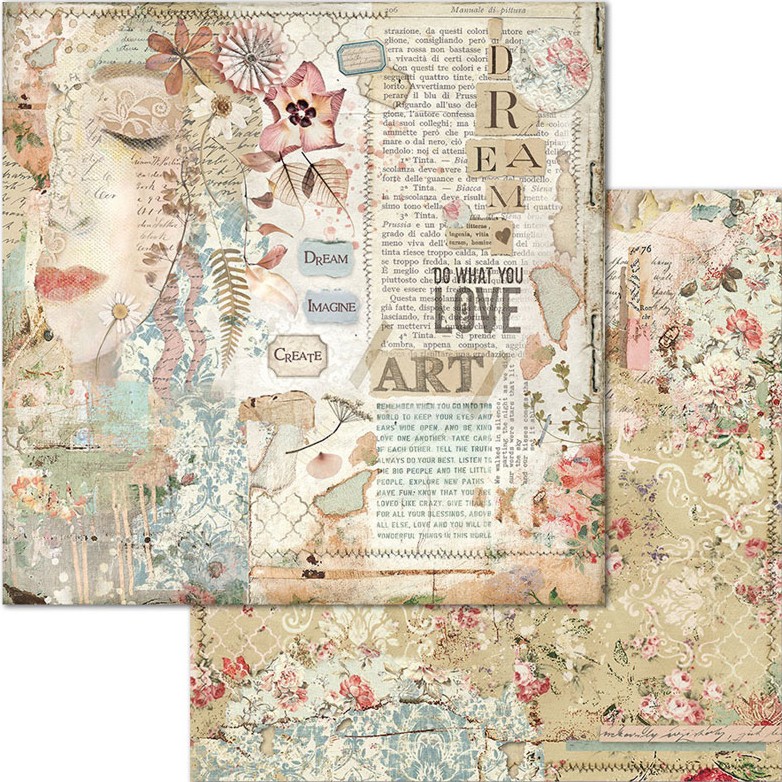 ������ �� ����������� Stamperia - ���� � ����� - 30.5 x 30.5 cm �� ���������� Imagine - 