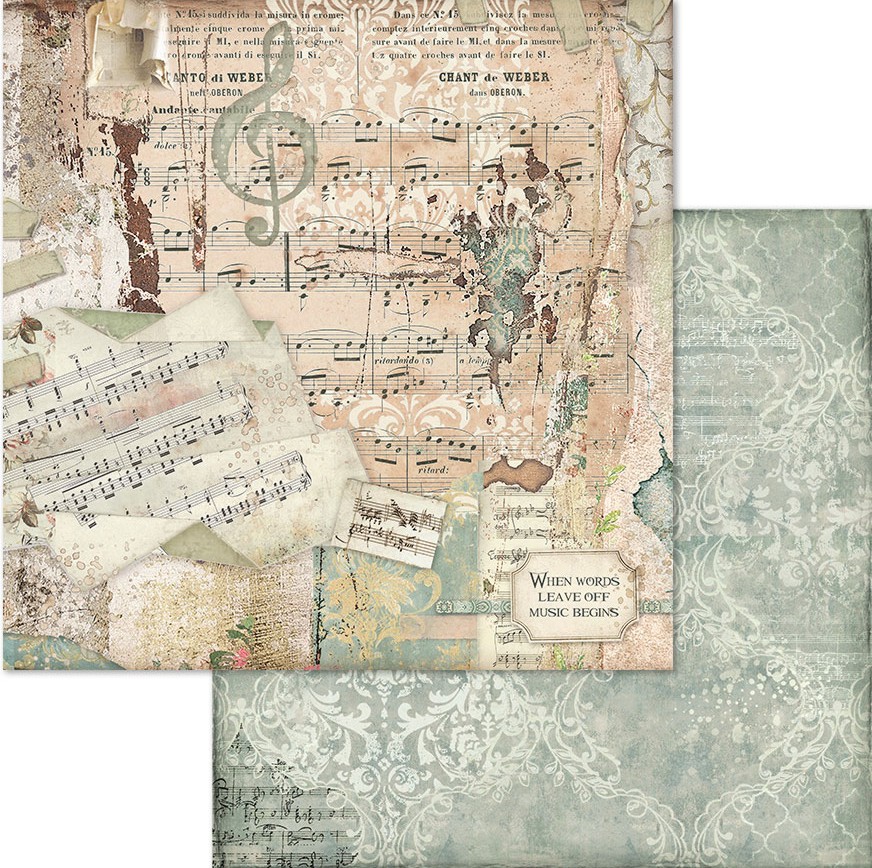 ������ �� ����������� Stamperia - ��������� ���� - 30.5 x 30.5 cm �� ���������� Imagine - 