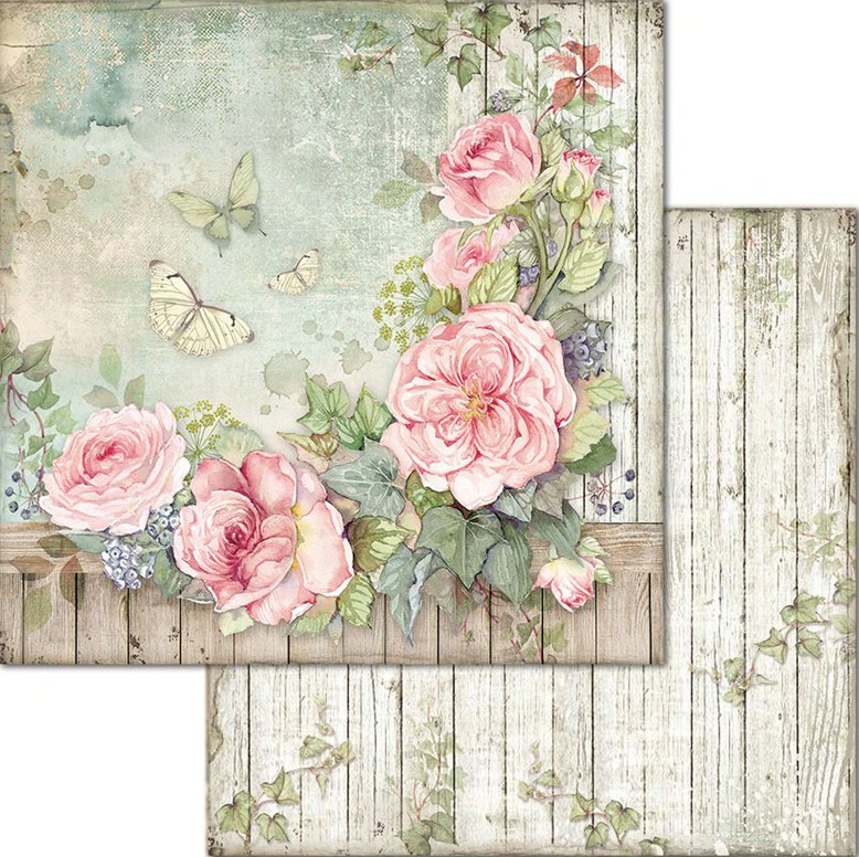    Stamperia -    - 30.5 x 30.5 cm   House of Roses - 