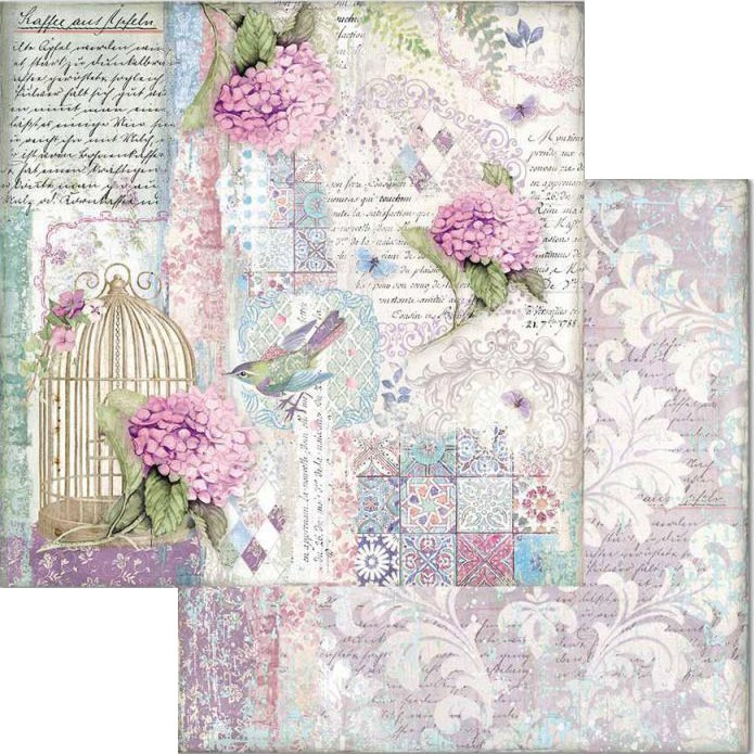    Stamperia -    - 30.5 x 30.5 cm   Hortensia - 