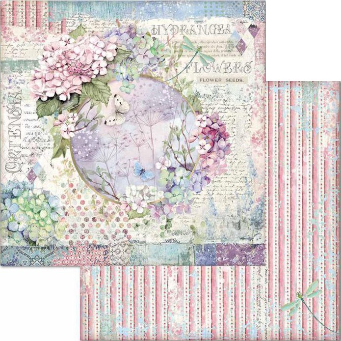 ������ �� ����������� Stamperia - ����� � �������� - 30.5 x 30.5 cm �� ���������� Hortensia - 