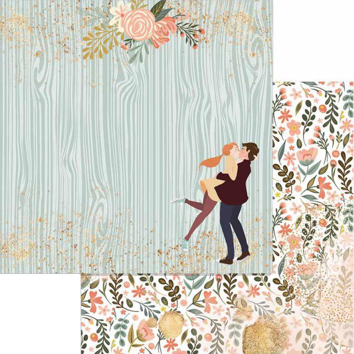 ������ �� ����������� Stamperia - ������� - 30.5 x 30.5 cm �� ���������� Love story - 