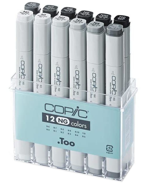 �������� ������� Copic Neutral Gray - 12 ����� �� ������� Classic - 