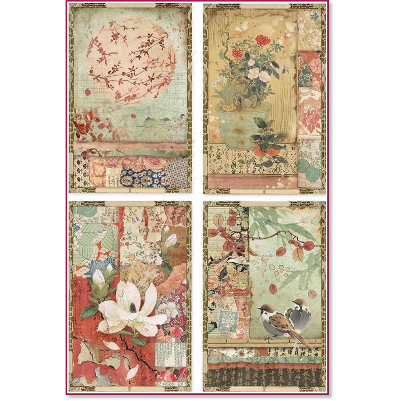   Stamperia -   - A4   Oriental Garden - 