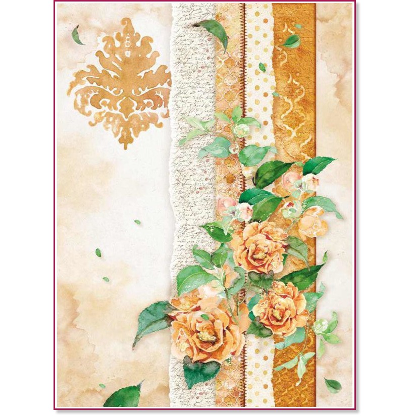 ��������� ������ Stamperia - �������� ����� - A4 �� ���������� Flowers for You - 
