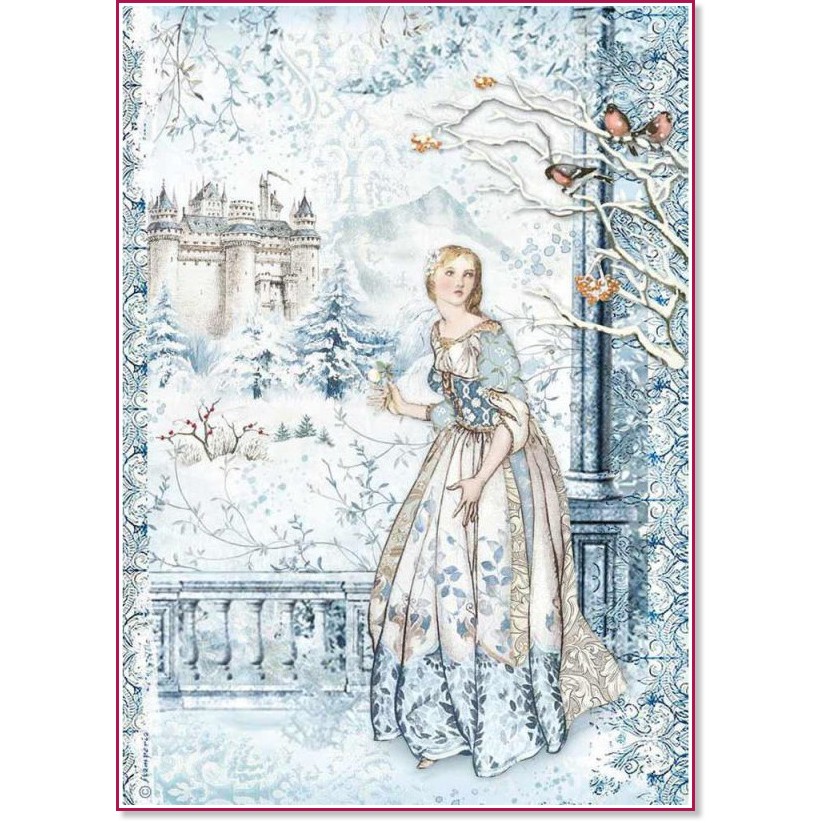 ��������� ������ Stamperia - ��� � ����� - A4 �� ���������� Winter Tales - 