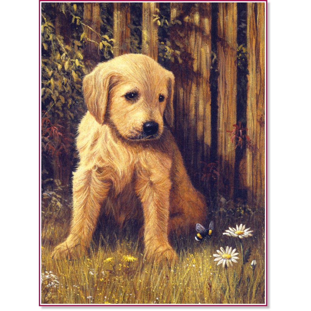 Рисуване по номера Royal & Langnickel - Кученце - 22 x 30 cm - 