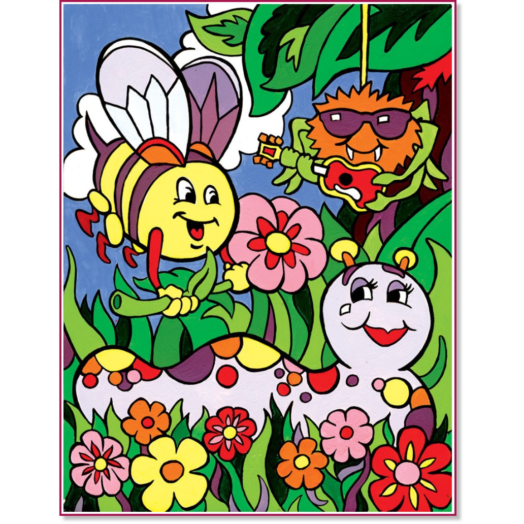 Рисуване по номера Royal & Langnickel - Насекоми Рисуване по номера Royal & Langnickel - Насекоми - 22 x 30 cm -