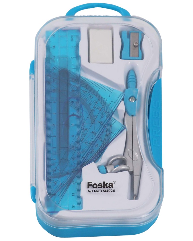 Чертожни инструменти Foska - 8 части - 