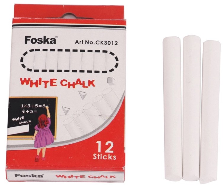 Бели тебешири Foska - 12 броя - 