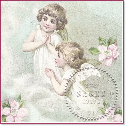 Салфетки за декупаж Sagen Vintage - Ангелчета Салфетки за декупаж Sagen Vintage - Ангелчета - 20 броя -