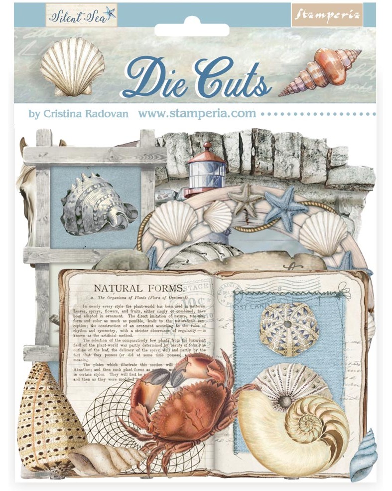 Картонени фигурки Stamperia - Пътуване Картонени фигурки Stamperia - Пътуване - 34 броя от колекцията Silent Sea -