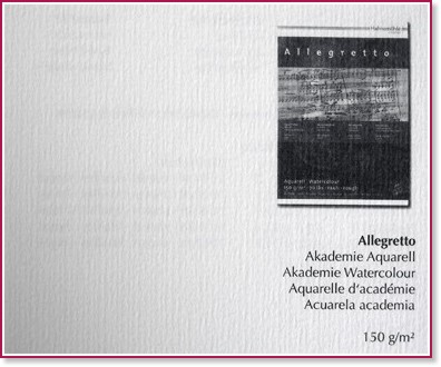 Грапава хартия за акварел Hahnemuhle Allegretto Грапава хартия за акварел Hahnemuhle Allegretto - 50 x 65 cm, 150 g/m<sup>2</sup> -