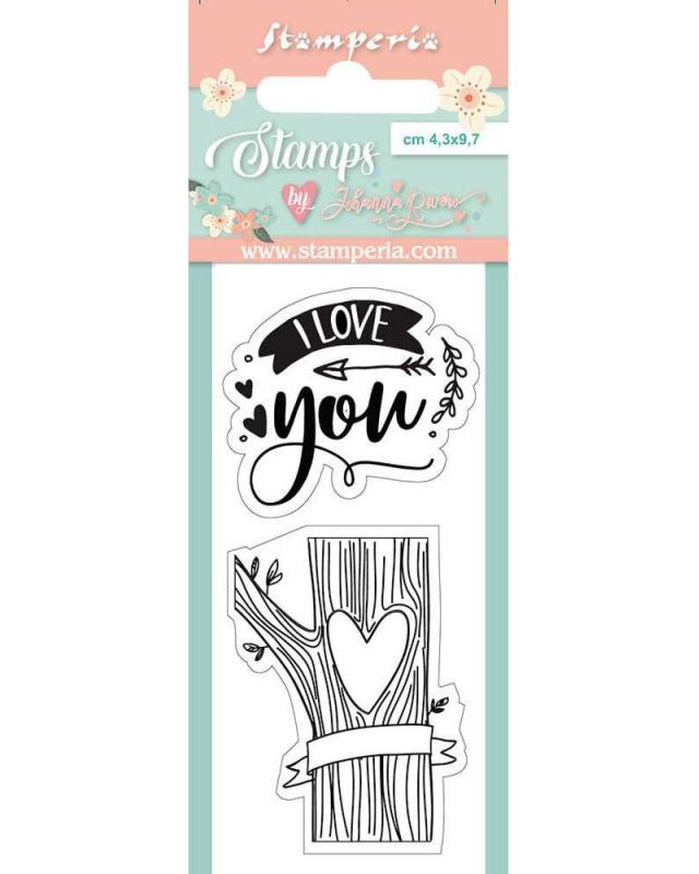  Stamperia - I love you - 4.3 x 9.7 cm   Love story - 