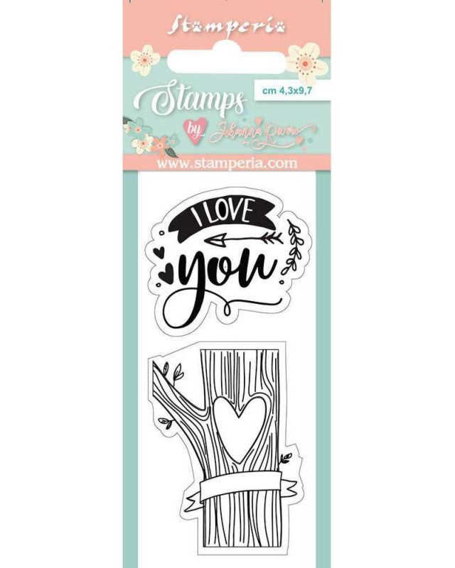 Силиконови печати Stamperia - I love you Силиконови печати Stamperia - I love you - 4.3 x 9.7 cm от серията Love story -