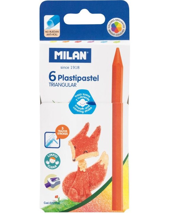 ������� Milan Plastipastel - 6 ��� 12 ����� �� ������� Triangular - 