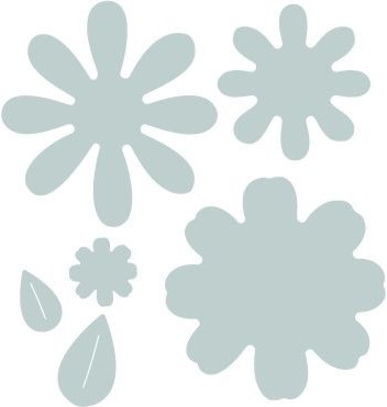 Щанци за машина за изрязване Sizzix Flowers With Leaves Щанци за машина за изрязване Sizzix Flowers With Leaves -
