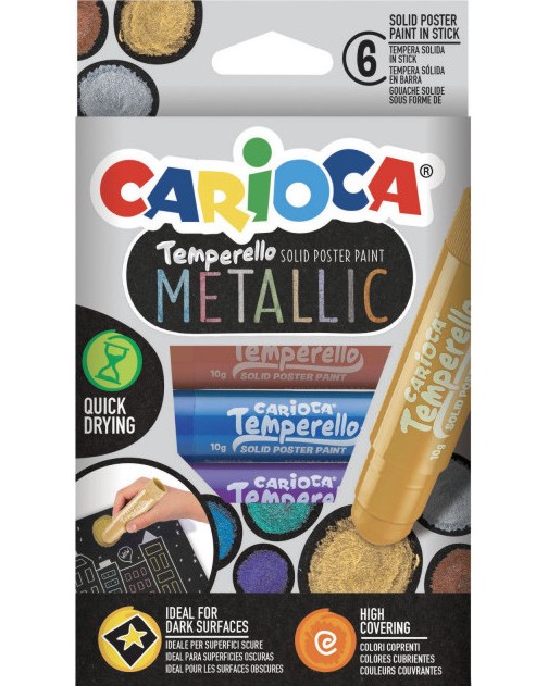    Carioca - 6  x 10 g      Metallic - 