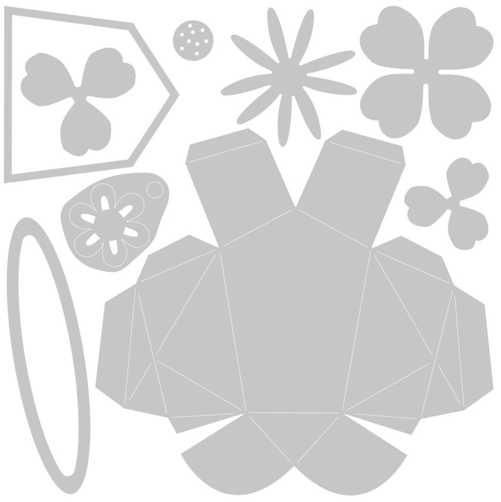 ����� �� ������ �� ��������� Sizzix Origami Rabbit - 9 ���� - 