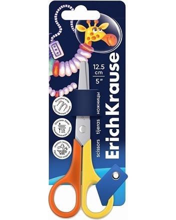Детска ножица Erich Krause FunCut Детска ножица Erich Krause FunCut - 12.5 cm, за лява ръка от серията Space Animals -