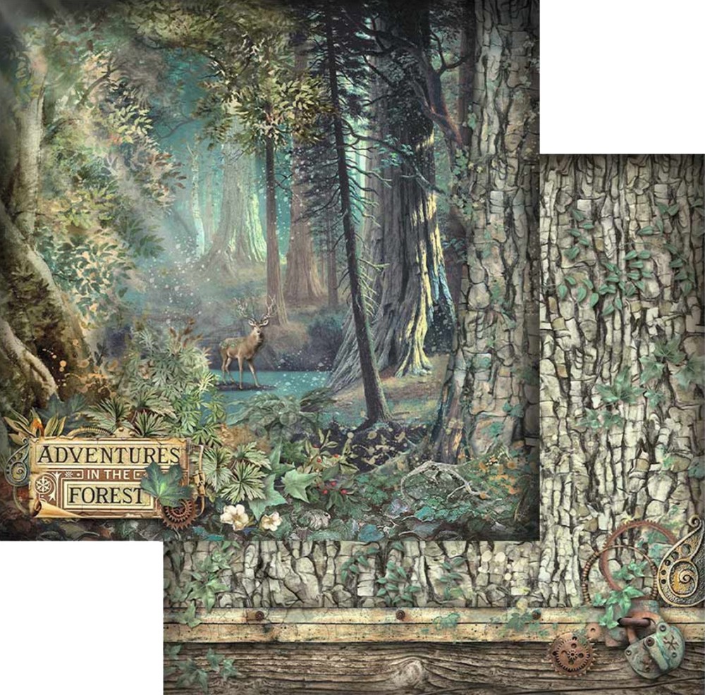 ������ �� ����������� Stamperia - �������� ���� - 30.5 x 30.5 cm �� ���������� Magic Forest - 