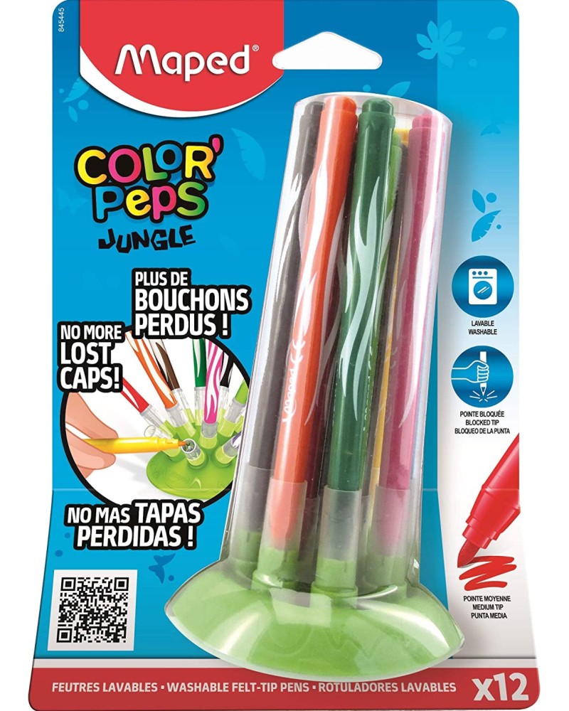 ���������� Maped Jungle Innovation - 12 ����� � �������� �� ������� Color' Peps - 