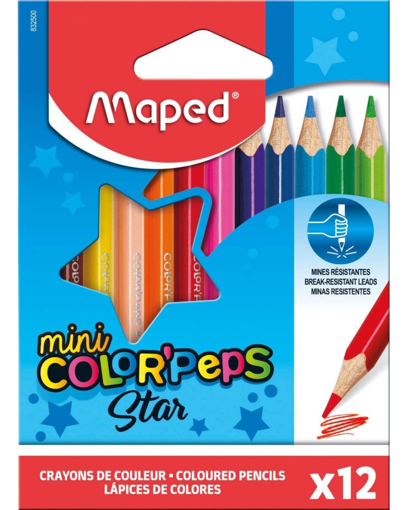    Maped Star - 12    "Color' Peps" - 